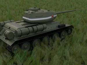 t-34-85 tank hdri 3D Model