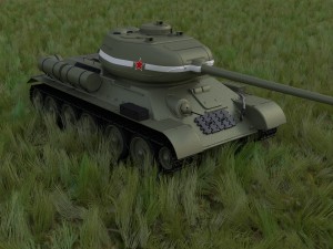t-34-85 tank hdri 3D Модель