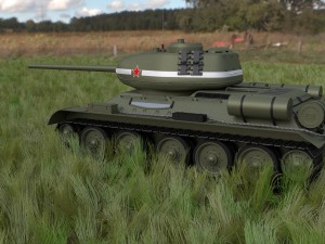 t-34-85 tank hdri 3D Модель