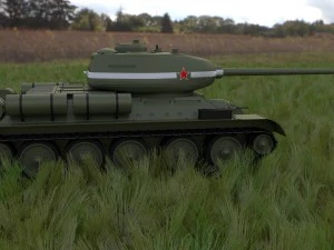 t-34-85 tank hdri 3D Model