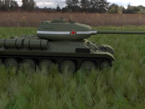 t-34-85 tank hdri 3D Модель
