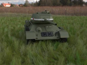 t-34-85 tank hdri 3D Model