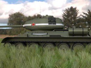 t-34-85 tank hdri 3D Model