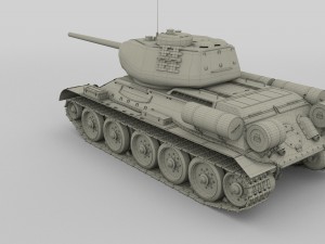 t-34-85 tank hdri 3D Модель
