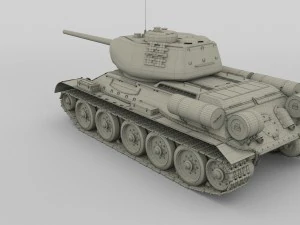 t-34-85 tank hdri 3D Model