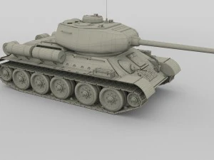 t-34-85 tank hdri 3D Model