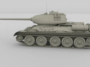 t-34-85 tank hdri 3D Model