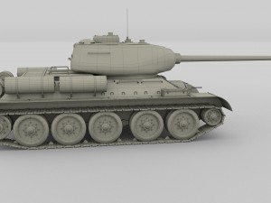 t-34-85 tank hdri 3D Модель