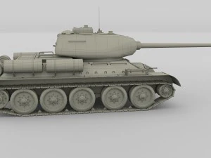 t-34-85 tank hdri 3D Model