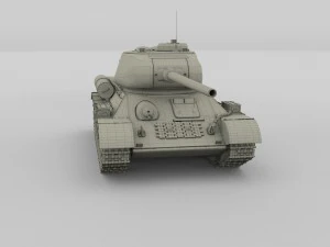 t-34-85 tank hdri 3D Model