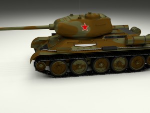t-34-85 tank hdri camo 3D Modell