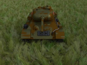 t-34-85 tank hdri camo 3D Modell