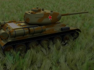 t-34-85 tank hdri camo 3D Modell