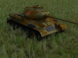 t-34-85 tank hdri camo 3D Modell