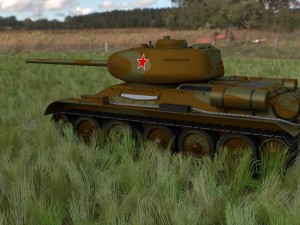 t-34-85 tank hdri camo 3D Modell