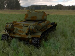 t-34-85 tank hdri camo 3D Modell