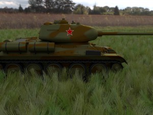 t-34-85 tank hdri camo 3D Modell