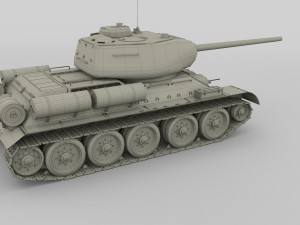t-34-85 tank hdri camo 3D Modell