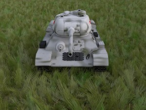 t-34-85 tank hdri winter camo 3D Model
