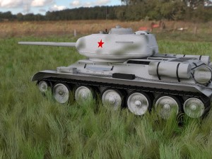 t-34-85 tank hdri winter camo 3D Model