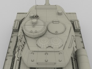 t-34-85 tank hdri winter camo 3D Model