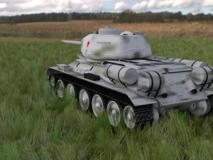 t-34-85 interior-engine bay full hdri winter camo Model 3D