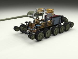 t-34-85 interior-engine bay full hdri winter camo Model 3D