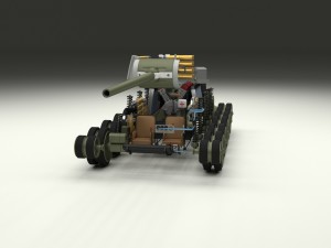 t-34-85 interior-engine bay full hdri winter camo Model 3D