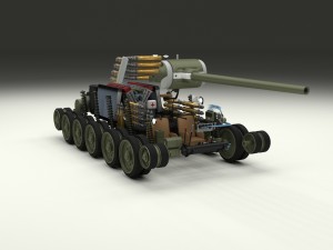 t-34-85 interior-engine bay full hdri winter camo Model 3D