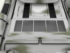 t-34-85 with interior hdri winter camo 3D Model