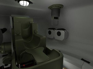 t-34-85 with interior hdri winter camo 3D Model