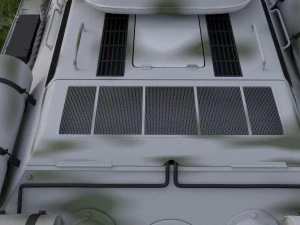 t-34-85 with interior hdri winter camo 3D Model