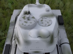 t-34-85 with interior hdri winter camo 3D Model