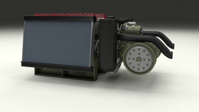 t-34 engine and transmission full Modelo 3D .c4d .max .obj .3ds .fbx .stl .blend 