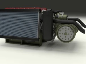 motor t-34 e transmiss&atilde;o completa Modelo 3D