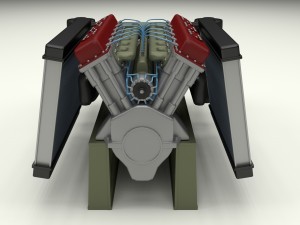 t-34 engine and transmission full Modelo 3D