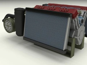 t-34 engine and transmission full 3D Model