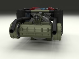 t-34 engine and transmission full Modelo 3D
