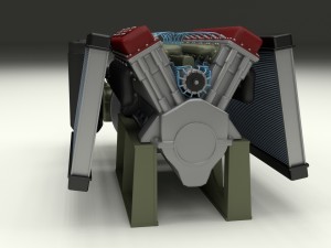 t-34 engine and transmission full Modelo 3D