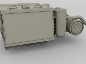 t-34 engine and transmission full Modelo 3D