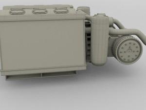 t-34 engine and transmission full Modelo 3D