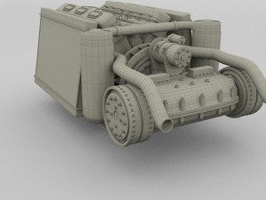 t-34 engine and transmission full Modelo 3D