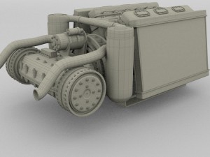t-34 engine and transmission full Modelo 3D