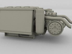 t-34 engine and transmission full Modelo 3D