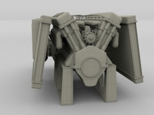 t-34 engine and transmission full Modelo 3D