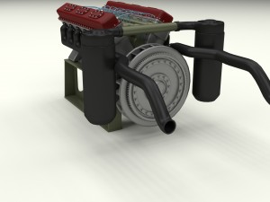 t-34 engine 3D Model