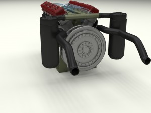 t-34 engine 3D Model