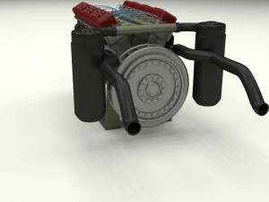 t-34 engine 3D Model
