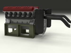 t-34 engine 3D Model