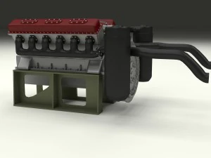 t-34 engine 3D Model